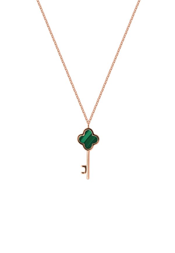 TOMEI Rouge Collection Key Necklace, Rose Gold 750 For Sale