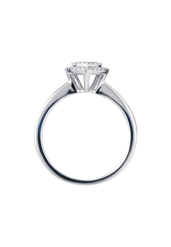 TOMEI Shine For Love Diamond Ring, White Gold 750 Hot on Sale