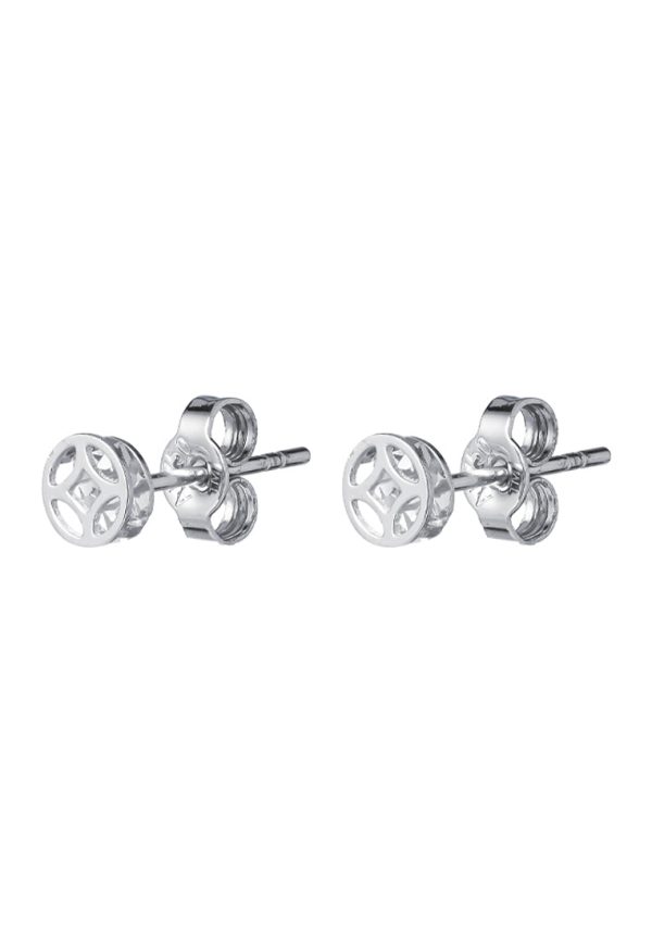 TOMEI Mini Lucky Coin Earrings, White Gold 750 Online Hot Sale