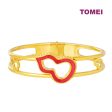 TOMEI Red Hulu Bangle 5D, Yellow Gold 999 Cheap