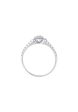 TOMEI Minimalist Heart Diamond Ring, White Gold 375 Online Hot Sale