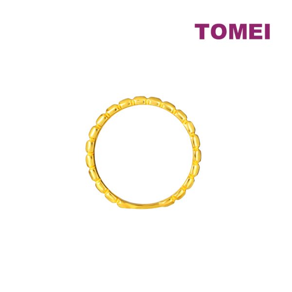 TOMEI Mix & Match Stackable Ring (2 Pcs), Yellow Gold 916 Online Hot Sale