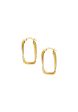 TOMEI Lusso Italia Entwined Rectangular Hoop Earrings, Yellow Gold 916 For Discount