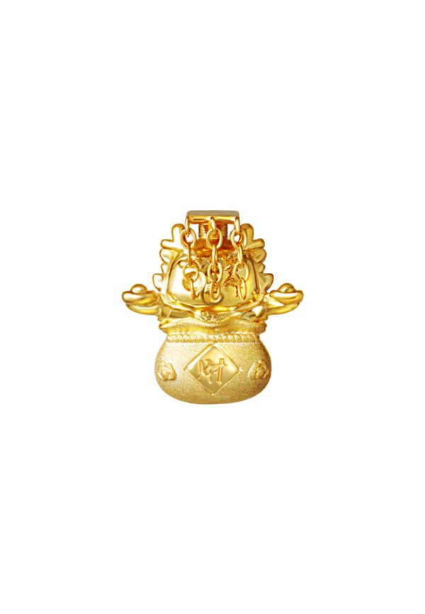 TOMEI Supreme Dragon Charm, Yellow Gold 916 Discount