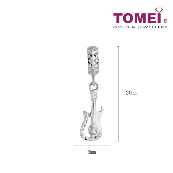 TOMEI Musical Instrument Charm, White Gold 585 on Sale