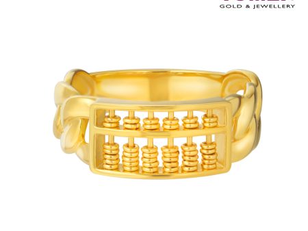 TOMEI Abacus Ring, Yellow Gold 916 Online Sale