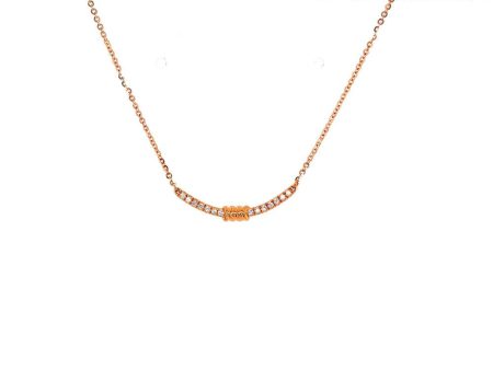 TOMEI Diamond Necklace, Rose Gold 750 Sale