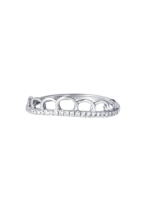 TOMEI Pavo Collection Diamond Ring, White Gold 375 Online Sale