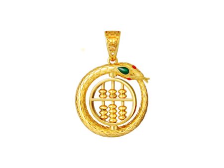 TOMEI Turn Of Fortune Pendant, Yellow Gold 916 Discount