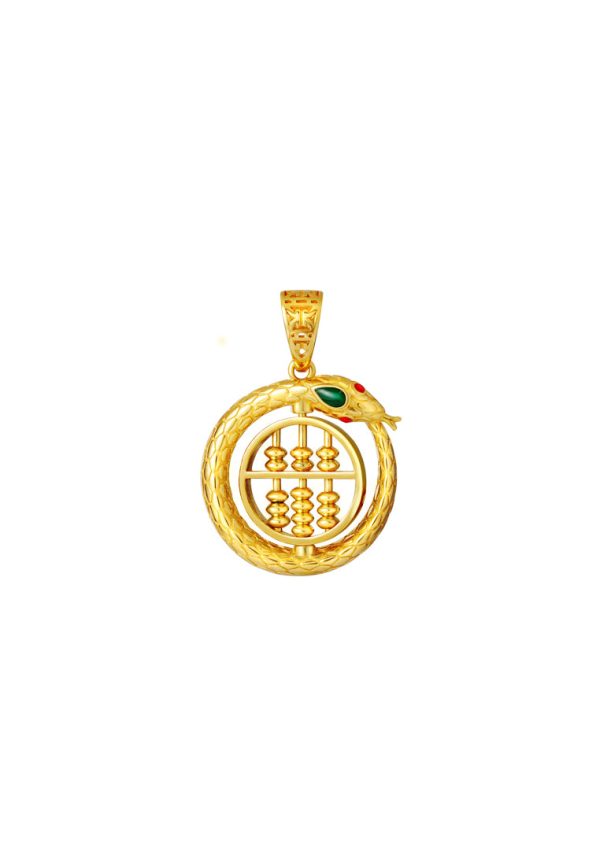 TOMEI Turn Of Fortune Pendant, Yellow Gold 916 Discount