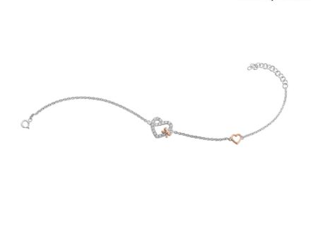 TOMEI Bonds of Grace Bracelet, Diamond White Gold 585 (B1108) Cheap