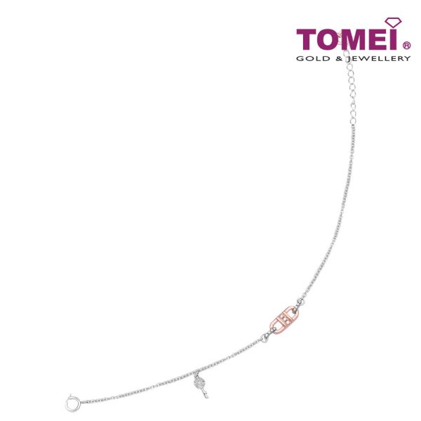 TOMEI Love Is Beautiful Collection Diamond Bracelet, White? Gold 585 Sale