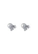 TOMEI Pearl With Diamond Earrings, White Gold 750 Online Hot Sale