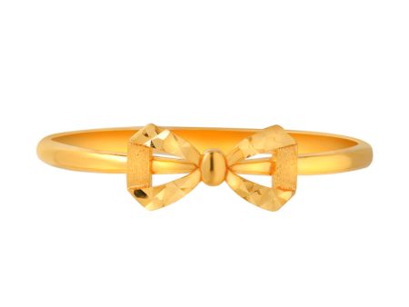 TOMEI Bowtie Ribbon Ring, Yellow Gold 916 Supply