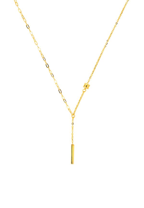 TOMEI Stick Necklace, Yellow Gold 999 (5D) Hot on Sale