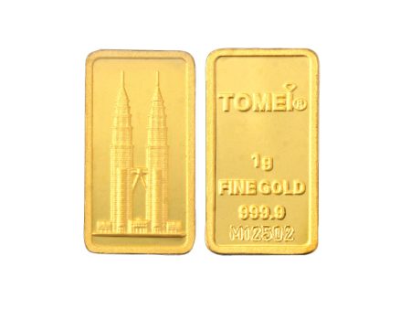 [Tomei Exclusive] KLCC Twin Towers Wafer | 1 Gram | Fine Gold 9999 Online