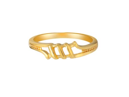 TOMEI Minimalist Ring, Yellow Gold 916 Discount