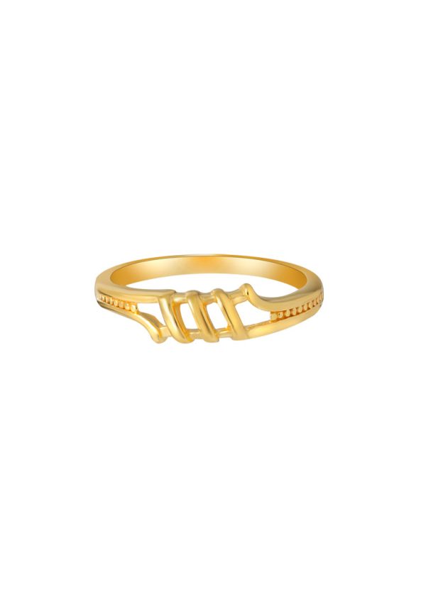 TOMEI Minimalist Ring, Yellow Gold 916 Discount