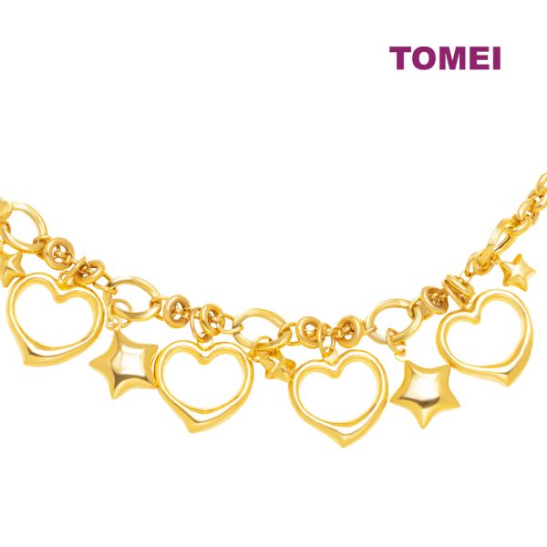 TOMEI Lusso Italia Love Bracelet, Yellow Gold 916 Sale