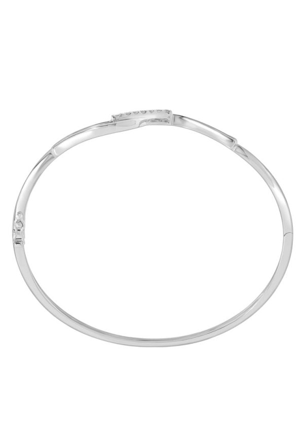 TOMEI Wave Bangle, Diamond White Gold 750 Online now