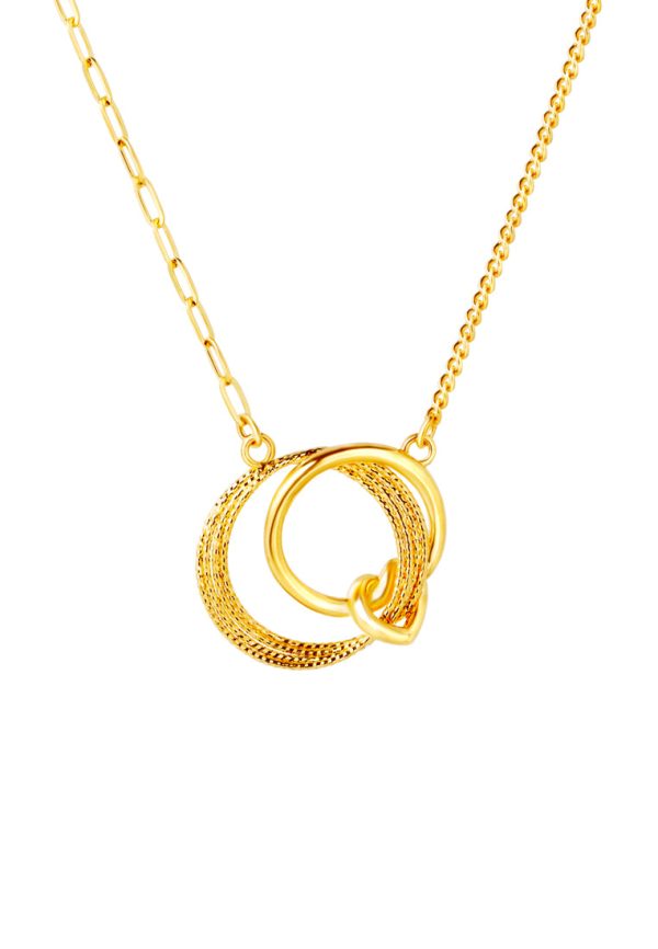 TOMEI X XIFU Love Knot Necklace, Yellow Gold 999 Sale