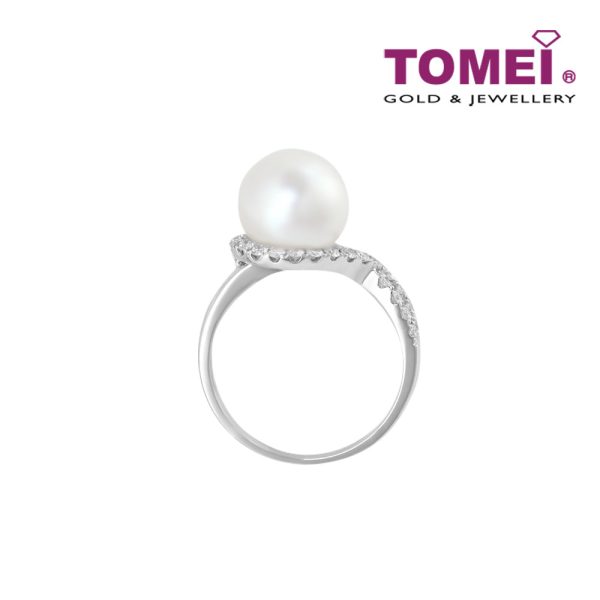 TOMEI Ring, Diamond Pearl White Gold 750 (R1498) Hot on Sale