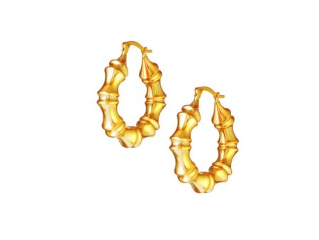 TOMEI Lusso Italia Sturdy Hoop Earrings, Yellow Gold 916 Online Sale