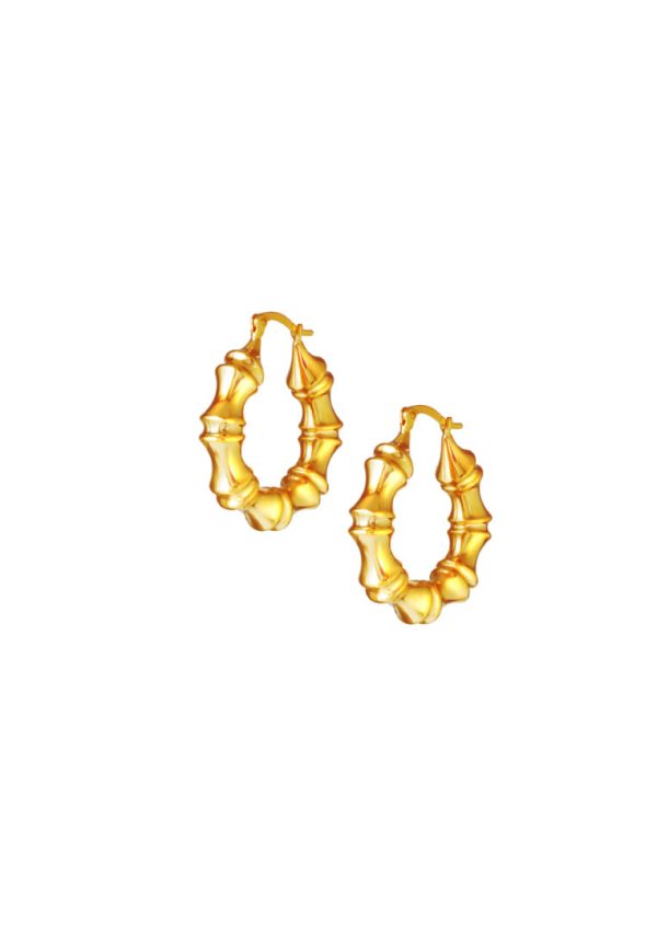 TOMEI Lusso Italia Sturdy Hoop Earrings, Yellow Gold 916 Online Sale