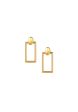 TOMEI Lusso Italia Rectangular Hoop Earrings, Yellow Gold 916 Sale