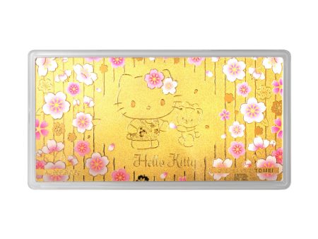 TOMEI X SANRIO Hello Kitty Sakura Gold Foil 0.5G, Yellow Gold 9999 For Cheap