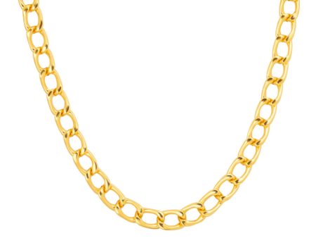 TOMEI Curb Necklace, Yellow Gold 999 (5D) Hot on Sale