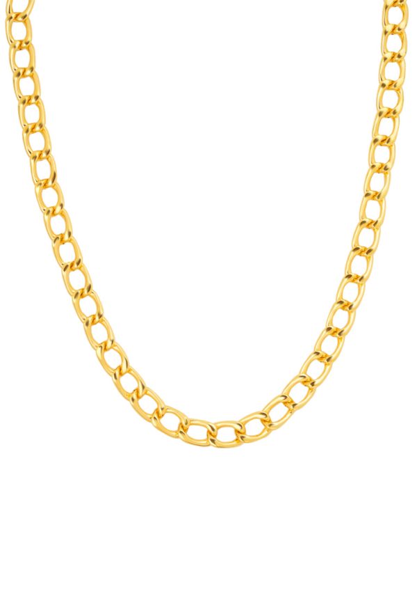 TOMEI Curb Necklace, Yellow Gold 999 (5D) Hot on Sale