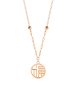 TOMEI Rouge Collection Fu-Zi Necklace, Rose Gold 750 Sale