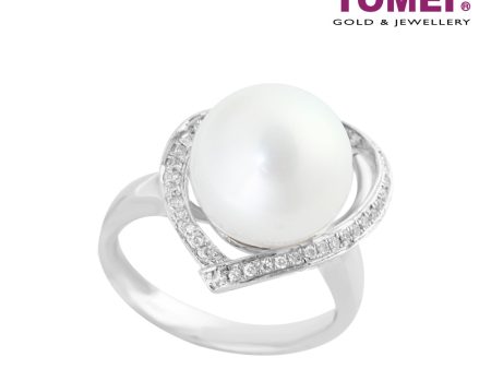 TOMEI Ring, Diamond Pearl White Gold 750 (DR92433) Sale