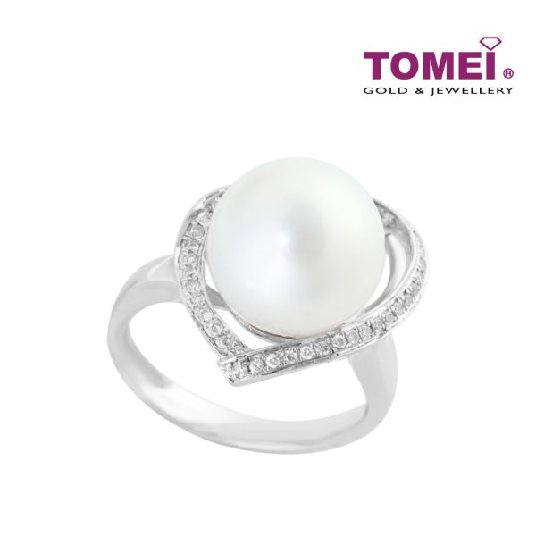 TOMEI Ring, Diamond Pearl White Gold 750 (DR92433) Sale