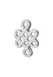 TOMEI Ruyi Knot Diamond Pendant, White Gold 750 Online Sale