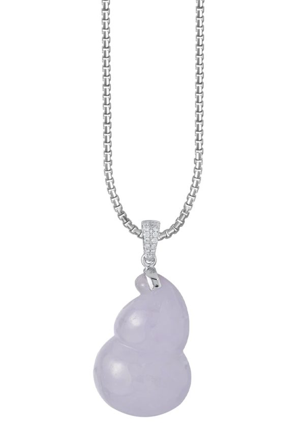 TOMEI Purple Jade Gourd Pendant, White Gold 750 Online