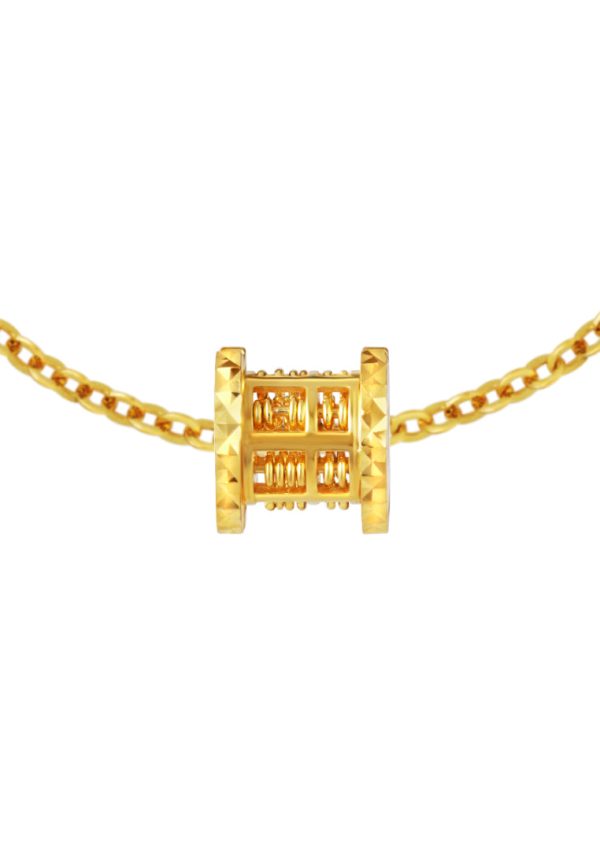 TOMEI Rolling Of Bless Pendant, Yellow Gold 916 Online Sale