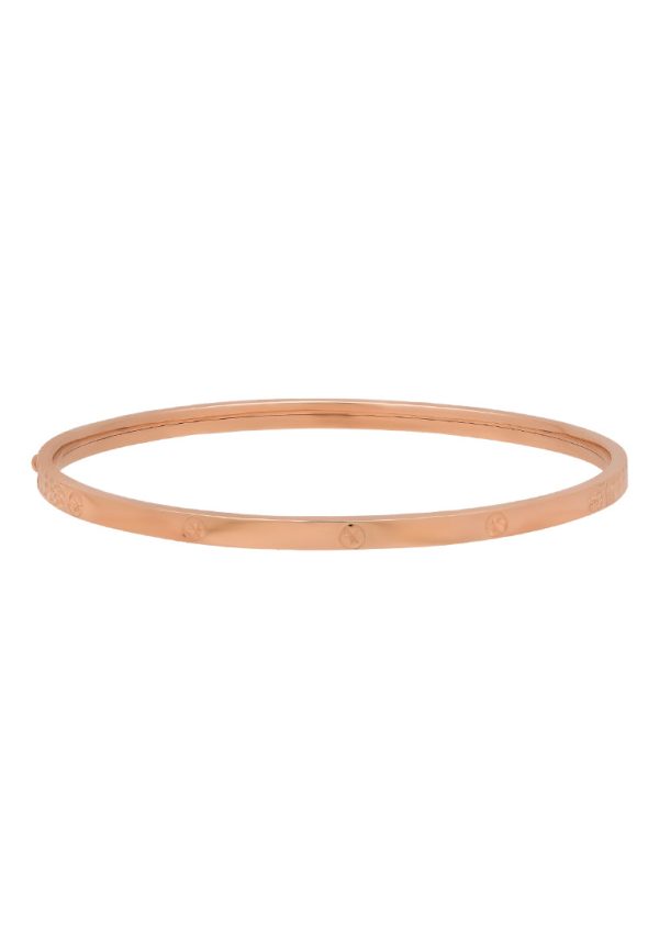 TOMEI Rouge Collection Dwi-sided Laser Bangle, Rose Gold 750 Discount