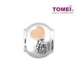 TOMEI Minimalistic Heart Charm, White Gold 585 (P5316 MF300 MF319) Hot on Sale