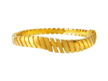 TOMEI Sri Puteri Collection Dominoes Bangle, Yellow Gold 916 Online Sale