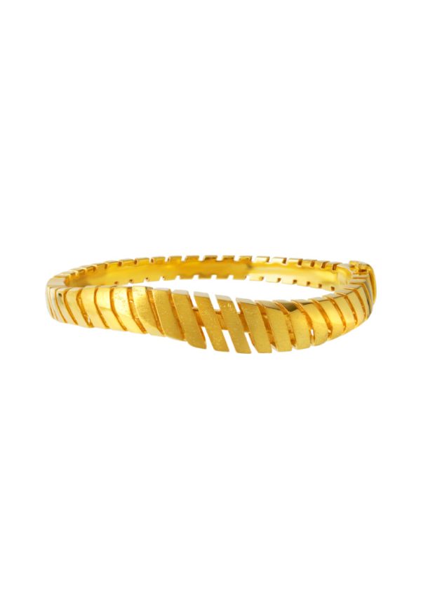 TOMEI Sri Puteri Collection Dominoes Bangle, Yellow Gold 916 Online Sale