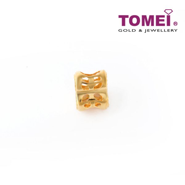 TOMEI Ornately Stellar Aureate Heart Masterpiece Charm, Yellow Gold 916 (TM-PT138-2C) Sale