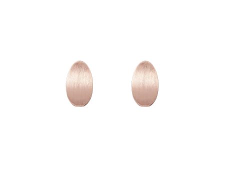 TOMEI Rouge Collection Oval Leave Earrings, Rose Gold 750 For Sale