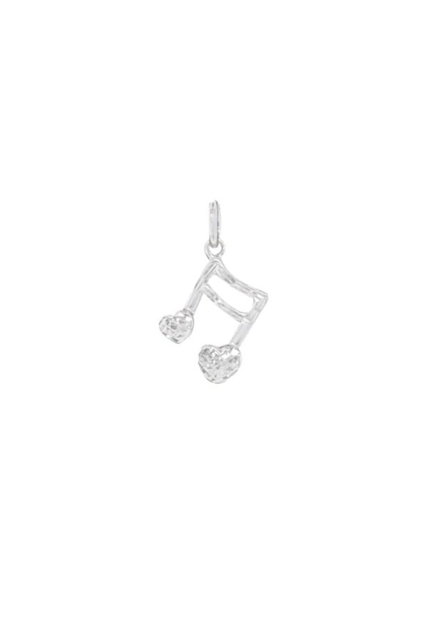 TOMEI Music Note Pendant, White Gold 585 Sale