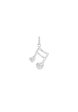 TOMEI Music Note Pendant, White Gold 585 Sale