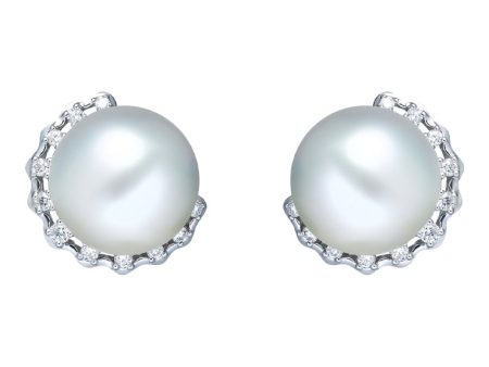 TOMEI Pearl Earrings, White Gold 750 Online