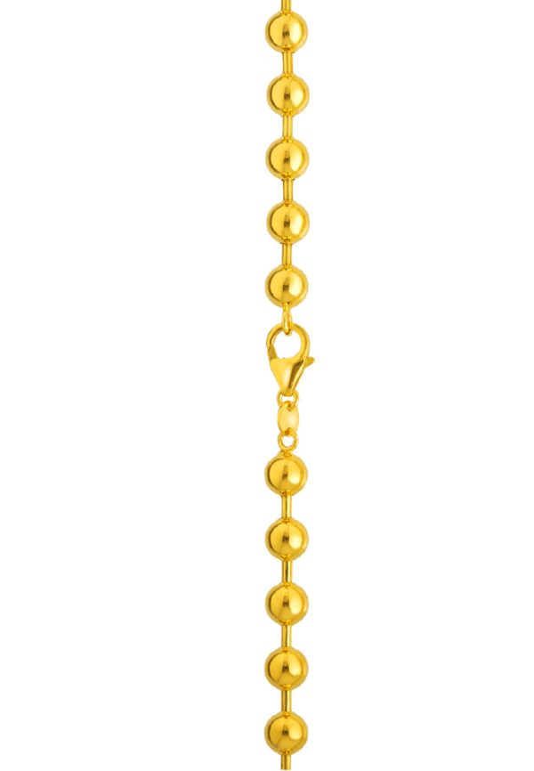 TOMEI Lusso Italia Ball Necklace, Yellow Gold 916 For Sale