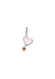 TOMEI Pinkish Heart Charm, White+Rose Gold 585 Online