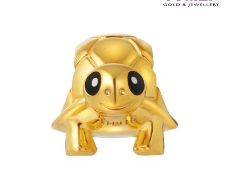 TOMEI Longevity Tortoise Charm, Yellow Gold 916 Online Sale